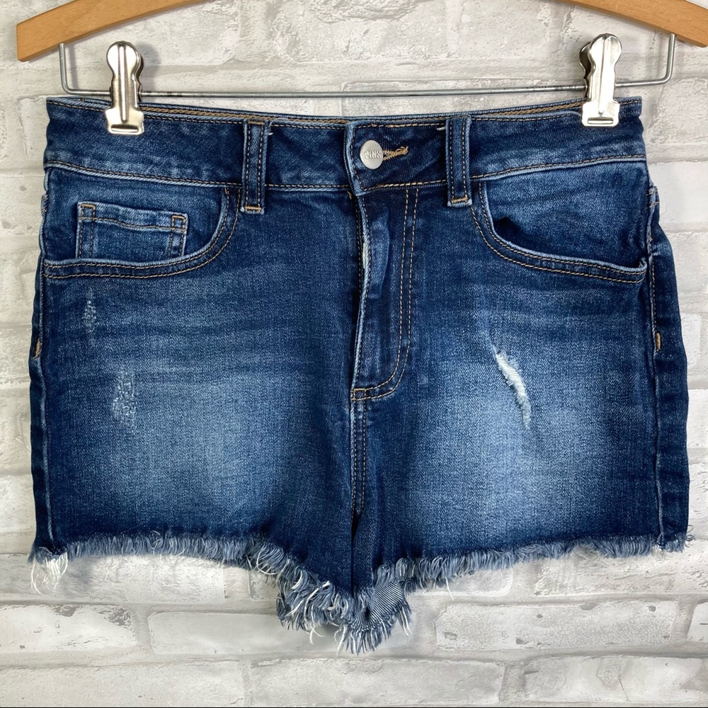 PINK Womens Blue Denim Jean Shorts Size 4
